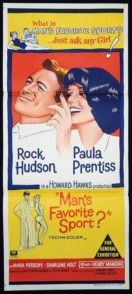 MANS FAVOURITE SPORT Original Daybill Movie poster