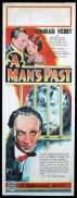 A MAN'S PAST Long Daybill Movie poster 1927 Fred Brodrick art
