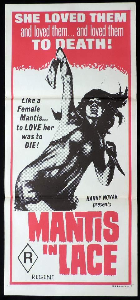 MANTIS IN LACE Original daybill Movie poster SEXPLOITATION Lila Horror