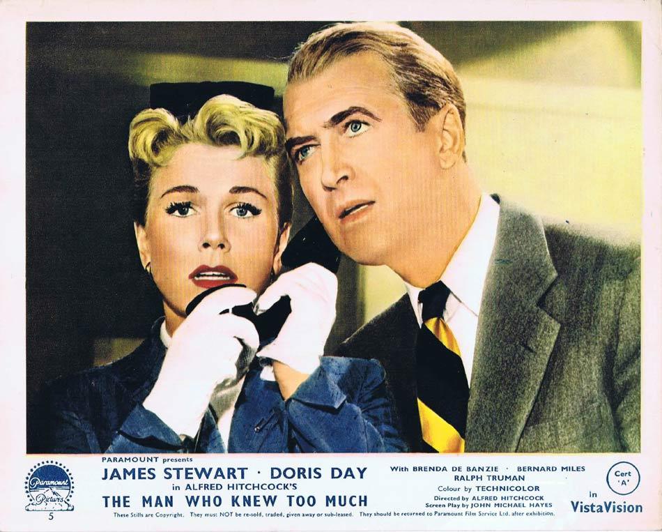THE MAN WHO KNEW TOO MUCH Front of House Movie Still 1 James Stewart