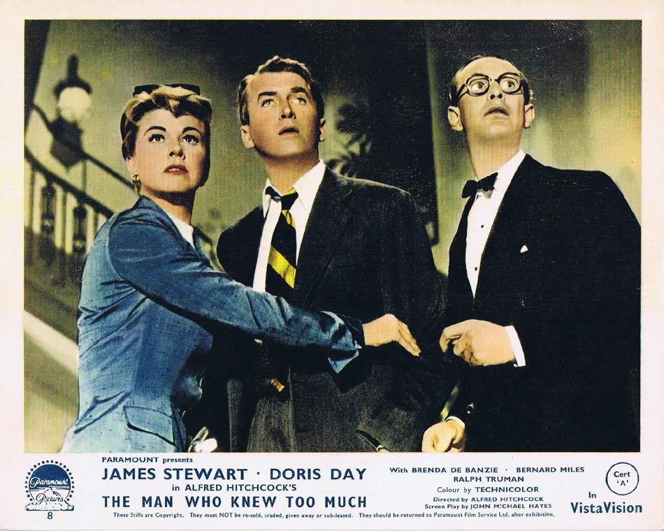 THE MAN WHO KNEW TOO MUCH Front of House Movie Still 2 James Stewart