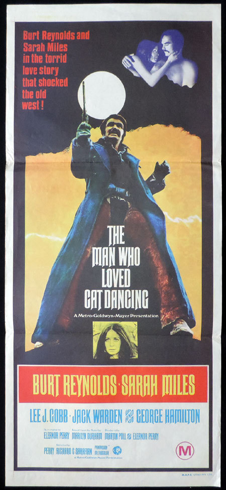THE MAN WHO LOVED CAT DANCING Original Daybill Movie poster Burt Reynolds Sarah Miles
