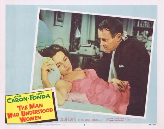 MAN WHO UNDERSTOOD WOMEN Lobby Card 5 Leslie Caron Henry Fonda 1959