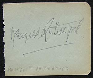 MARGARET RUTHERFORD – Autographed Album page