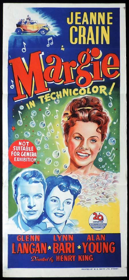 MARGIE Original Daybill Movie Poster Jeanne Crain Glenn Langan ...