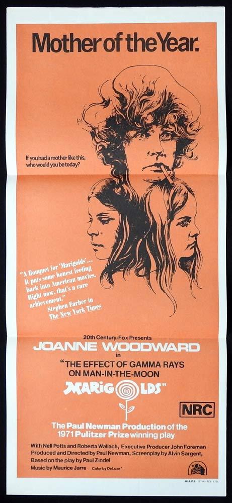 MARIGOLDS Original Daybill Movie Poster Joanne Woodward Nell Potts