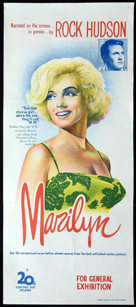 MARILYN Original Daybill Movie Poster Marilyn Monroe