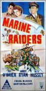 MARINE RAIDERS Original 3 Sheet Movie Poster 1944 Robert Ryan