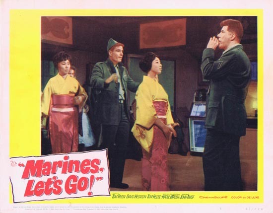 MARINES LET’S GO Lobby Card 5 1961 Tom Tryon Raoul Walsh