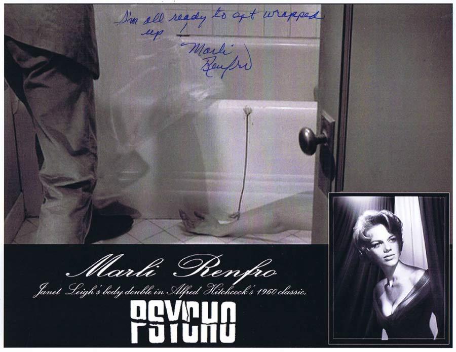 MARLI RENFRO Autograph 8 x 10 Photo from PSYCHO Hitchcock 1