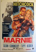 MARNIE 70S Release Italian HITCHCOCK-CONNERY 2sh poster