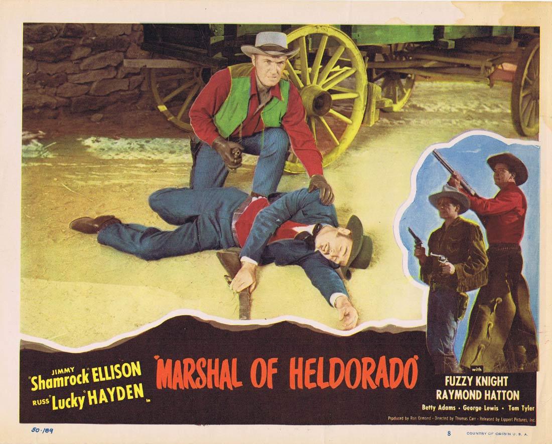 MARSHAL OF HELDORADO Lobby card 8 Jimmy Shamrock Ellison US