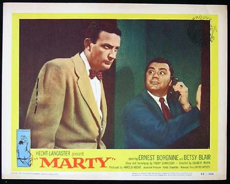 MARTY ’55-Ernest Borgnine ORIGINAL US Lobby card #7