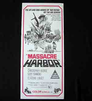 MASSACRE HARBOR Daybill Movie Poster Christopher George Longet