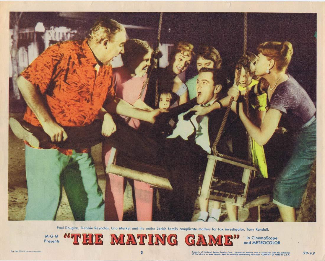 THE MATING GAME Original Lobby Card 5 Debbie Reynolds Tony Randall