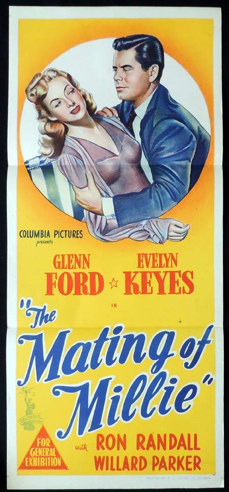 THE MATING OF MILLIE Original Daybill Movie Poster Glenn Ford Evelyn Keyes