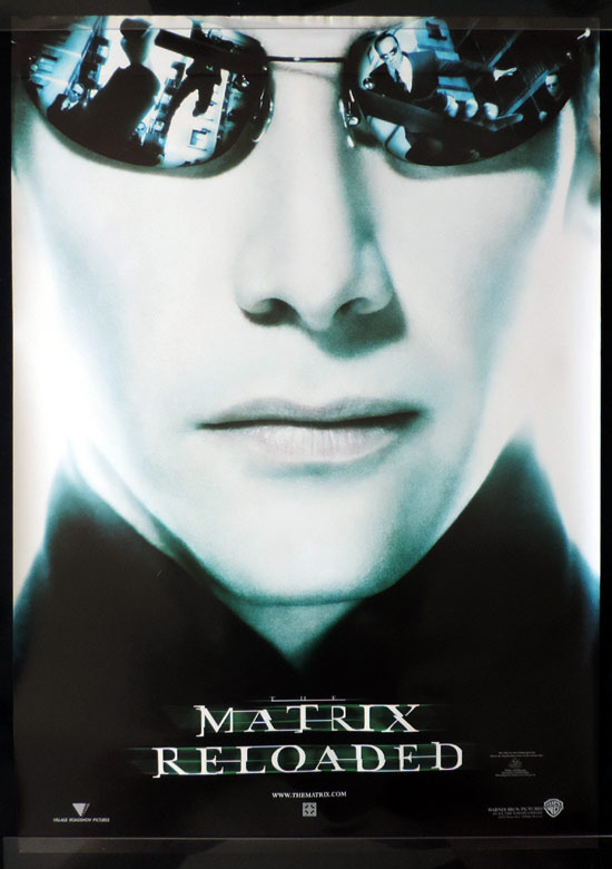 MATRIX RELOADED Advance Australian One sheet Movie Poster Keanu Reeves as Neo