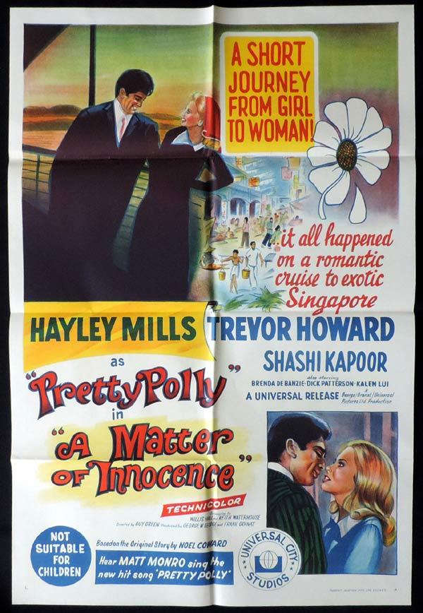 A MATTER OF INNOCENCE One Sheet Movie Poster Hayley Mills Pretty Polly