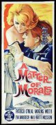 A MATTER OF MORALS Original Daybill Movie Poster Maj-Britt Nilsson Mogens Wieth