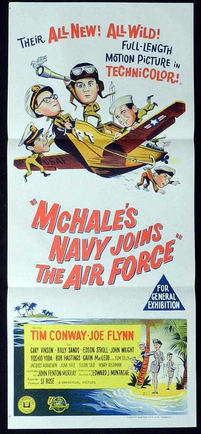 MCHALES NAVY JOINS THE AIR FORCE Original Daybill Movie poster Joe Flynn Tim Conway