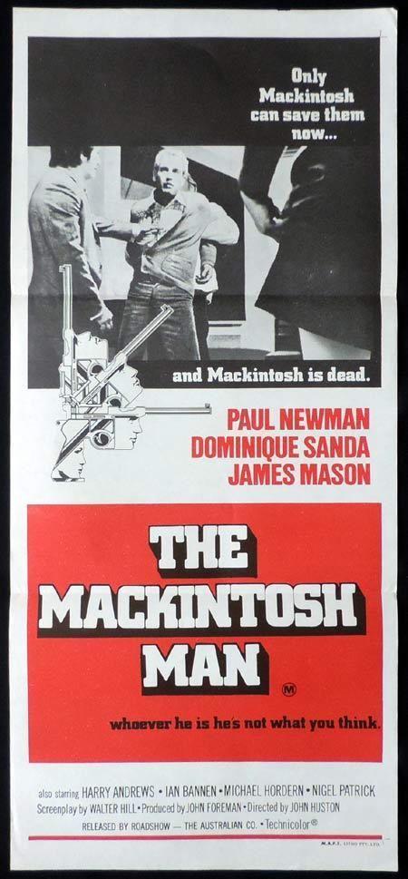 THE MACKINTOSH MAN Original Daybill Movie Poster Paul Newman James Mason