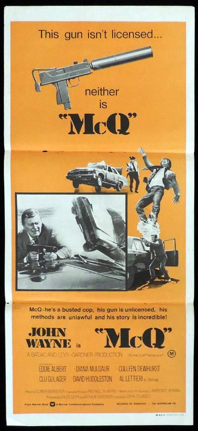 MCQ Original Daybill Movie Poster John Wayne
