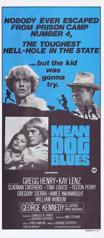 MEAN DOG BLUES Daybill Movie poster Gregg Henry PRISON BREAK