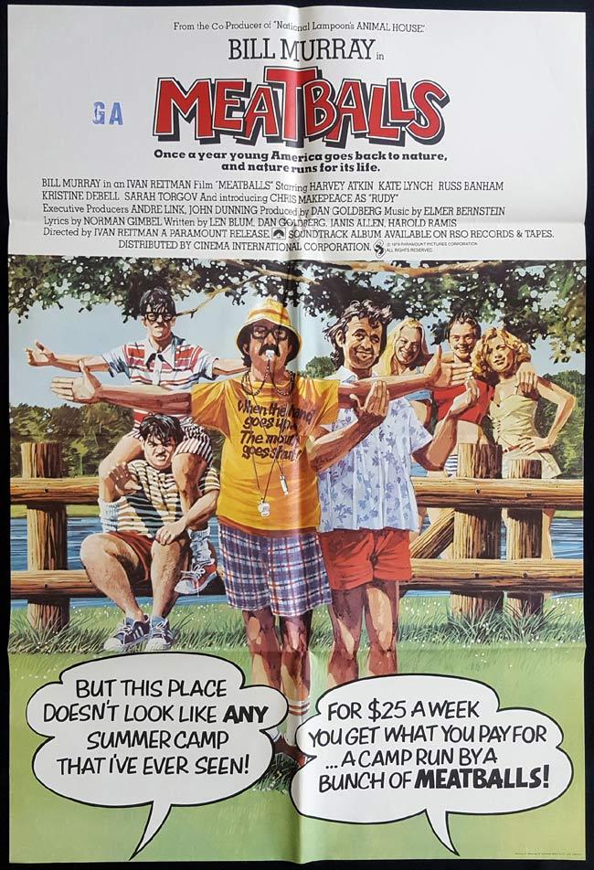MEATBALLS British One Sheet Movie Poster Bill Murray