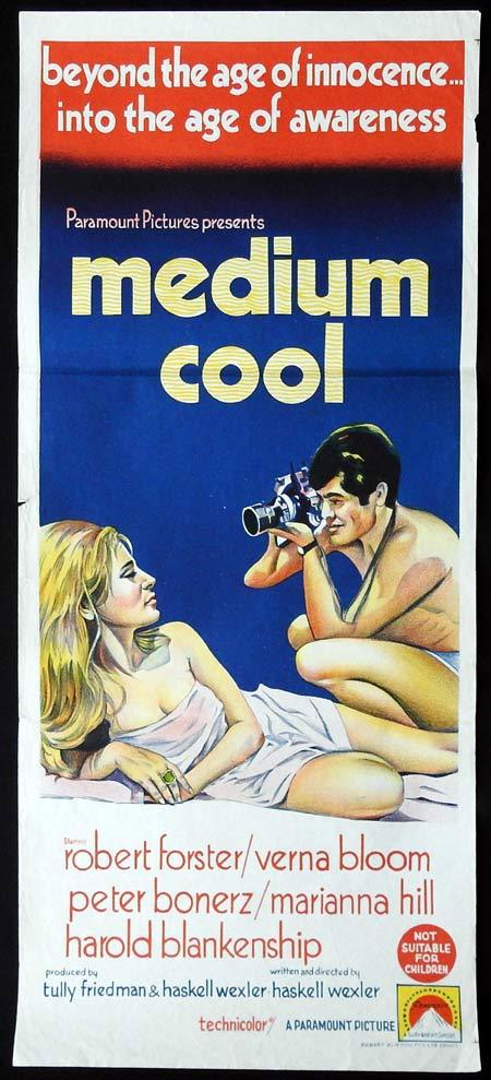 MEDIUM COOL Original Daybill Movie Poster Robert Forster Verna Bloom