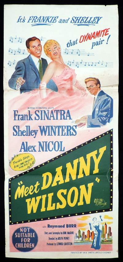 MEET DANNY WILSON Original Daybill Movie Poster BAD GIRL Film Noir