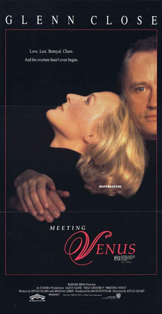 MEETING VENUS Original daybill Movie Poster Glen Close Kiri Te Kanawa