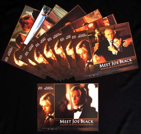 MEET JOE BLACK Lobby Card Set 1998 Brad Pitt Anthony Hopkins