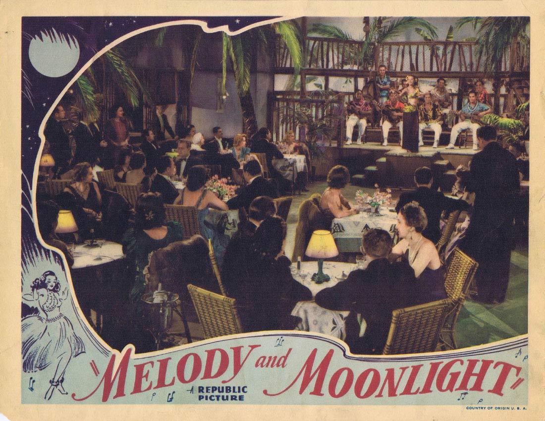MELODY AND MOONLIGHT Lobby card 1 1940 Jane Frazee