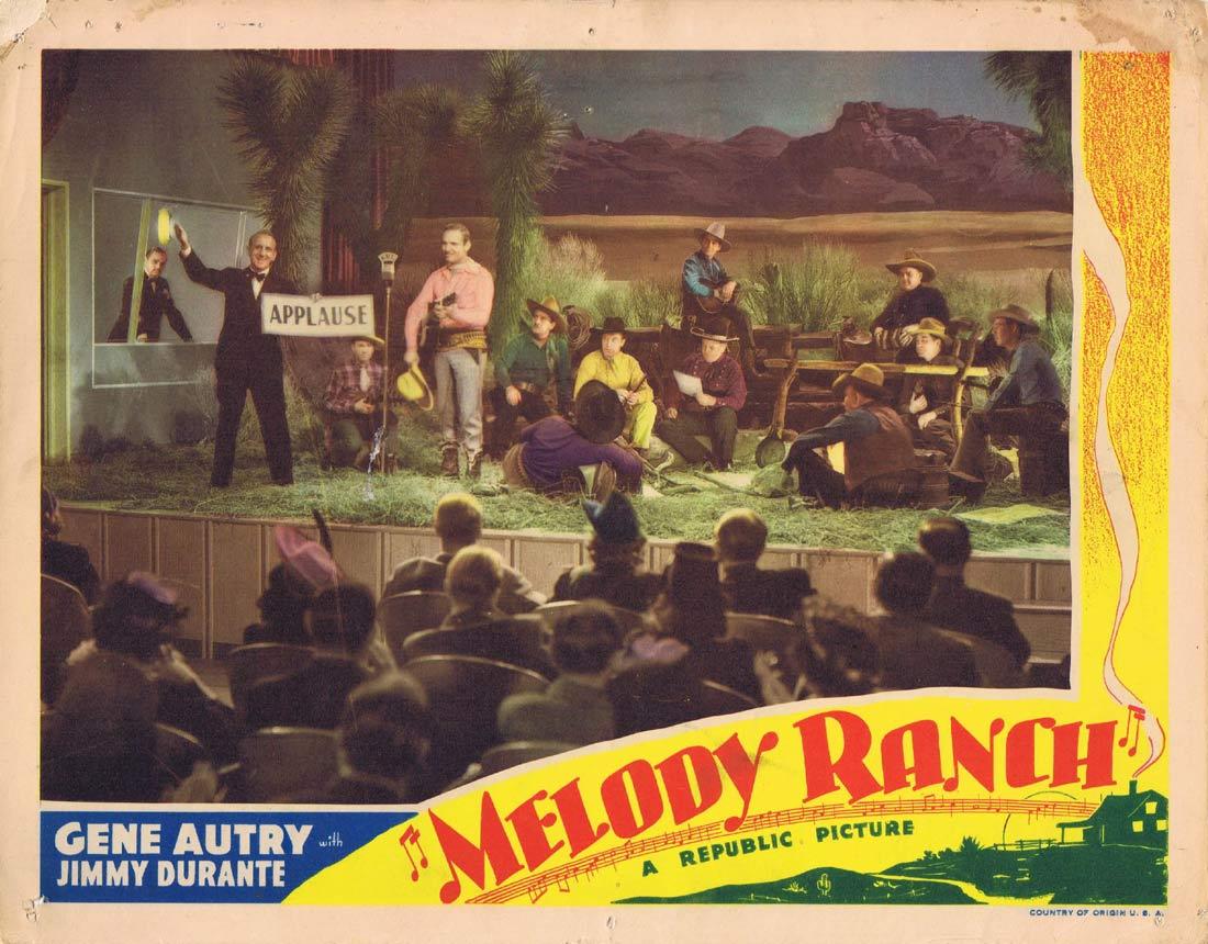 MELODY RANCH Original Lobby Card Gene Autry Jimmy Durante Ann Miller