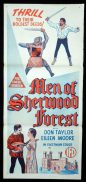 MEN OF SHERWOOD FOREST Australian Daybill Movie Poster Hammer Films