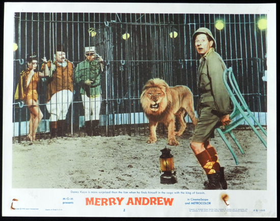 MERRY ANDREW 1958 Danny Kaye CIRCUS Lobby Card 2