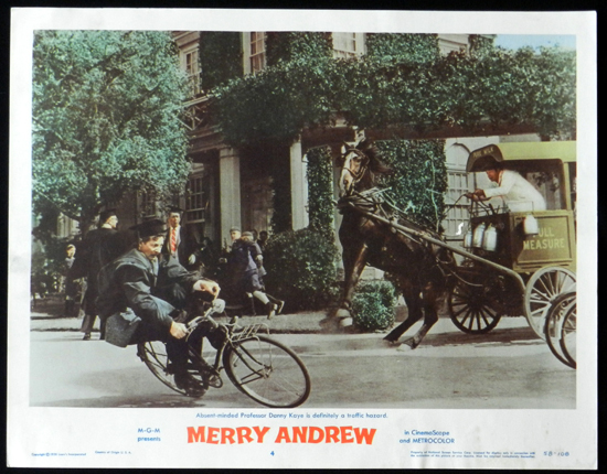 MERRY ANDREW 1958 Danny Kaye CIRCUS Lobby Card 4