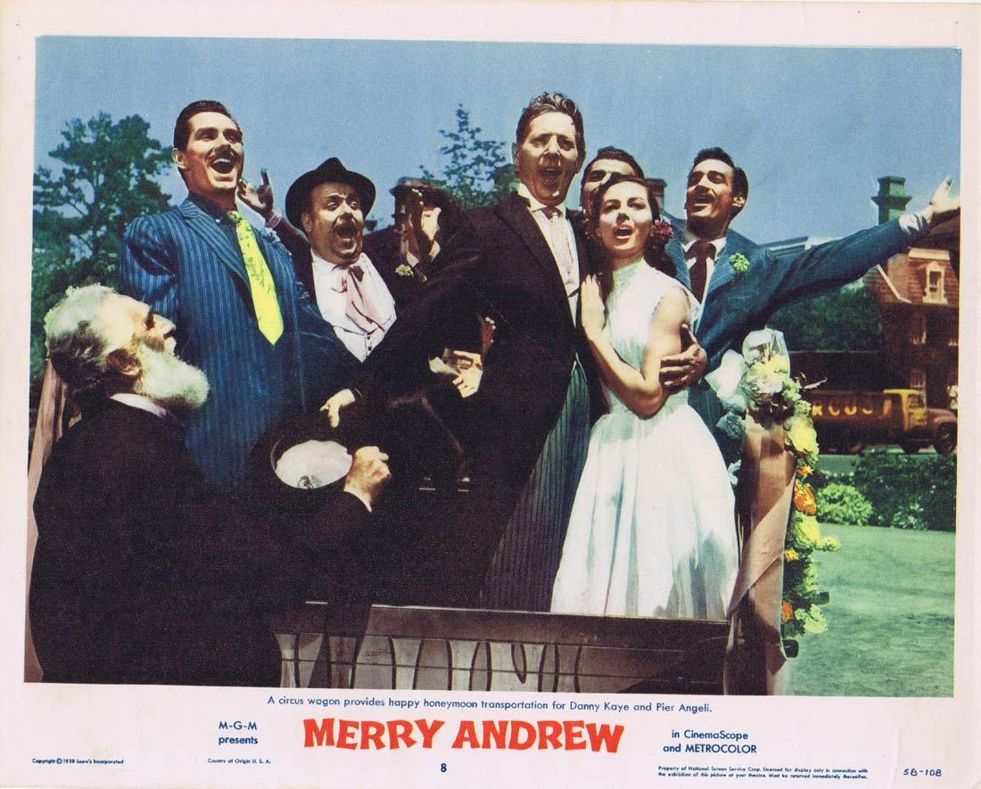 MERRY ANDREW Original Lobby Card 8 Danny Kaye Pier Angeli