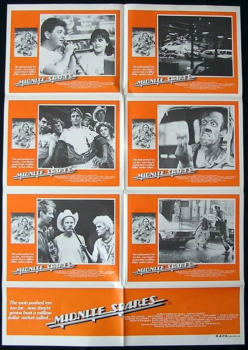MIDNITE SPARES 1983 Bruce Spence Max Cullen ORIGINAL PHOTO SHEET poster