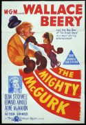 THE MIGHTY MCGURK Original One sheet Movie Poster Wallace Beery Dorothy Patrick Boxing