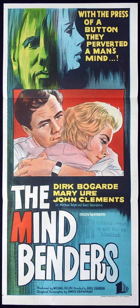 THE MIND BENDERS Original Daybill Movie poster Dirk Bogarde Mary Ure