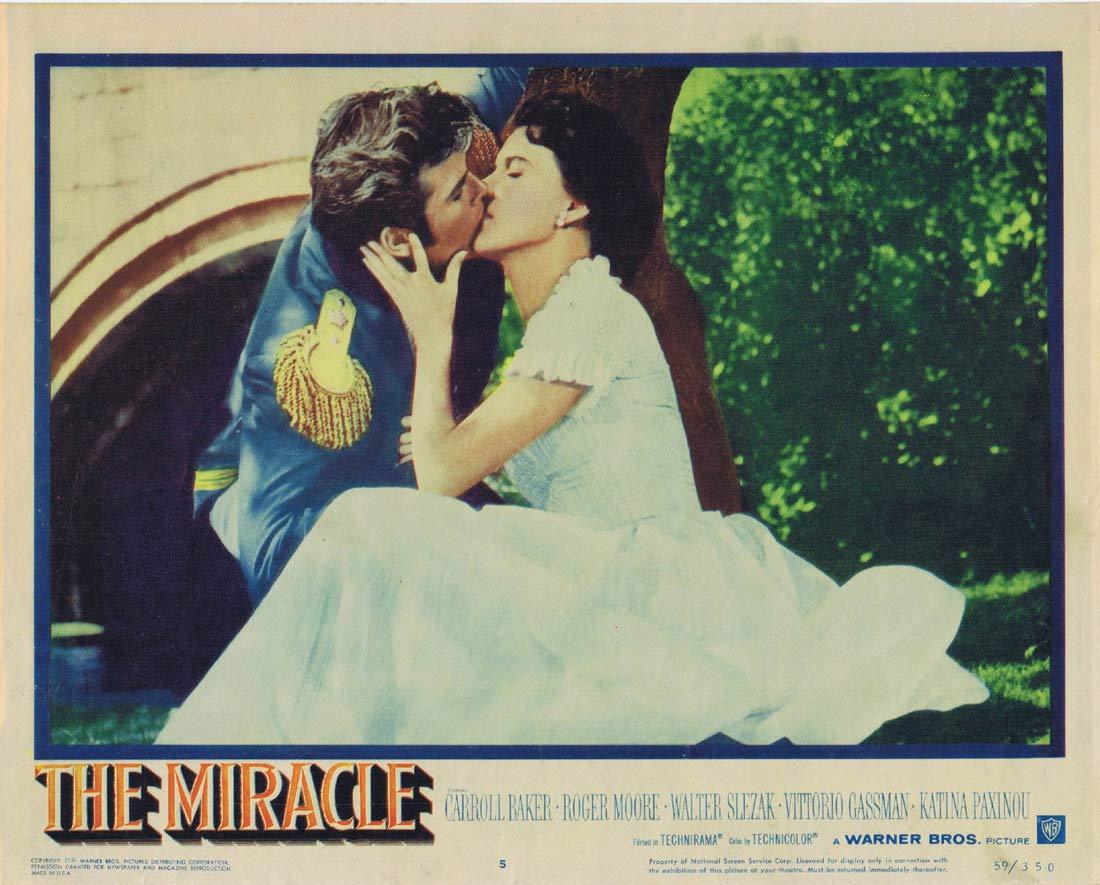 THE MIRACLE Original Lobby Card 5 Carroll Baker Roger Moore