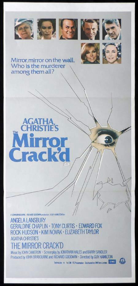 THE MIRROR CRACK’D Original Daybill Movie Poster Elizabeth Taylor Rock Hudson Agatha Christie
