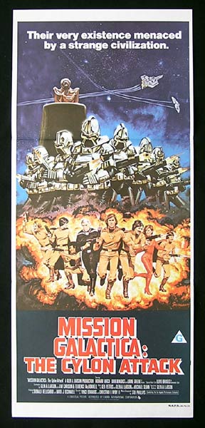 MISSION GALACTICA:The Cylon Attack 1978 Sci Fi Daybill Movie Poster