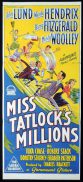 MISS TATLOCK'S MILLIONS Original Daybill Movie Poster JOHN LUND Wanda Hendrix Richardson Studio