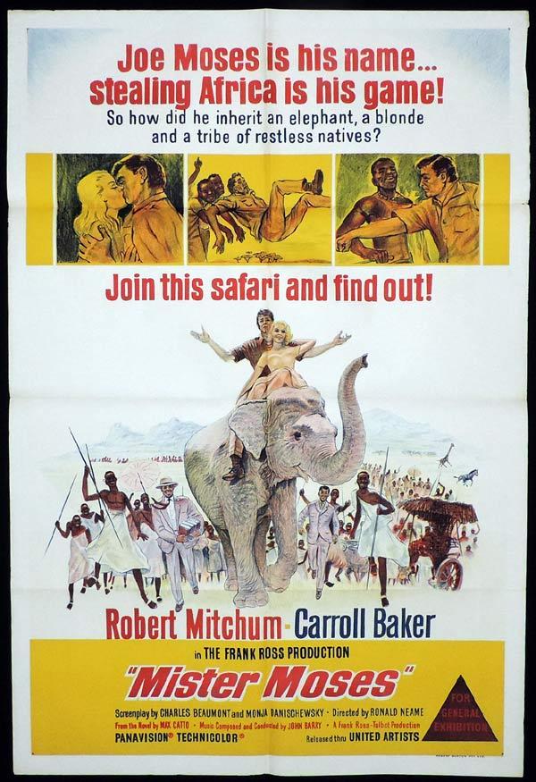 MISTER MOSES One Sheet Movie Poster Robert Mitchum
