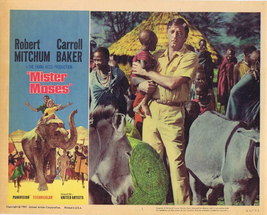 MISTER MOSES Lobby card 1 Robert Mitchum Carroll Baker