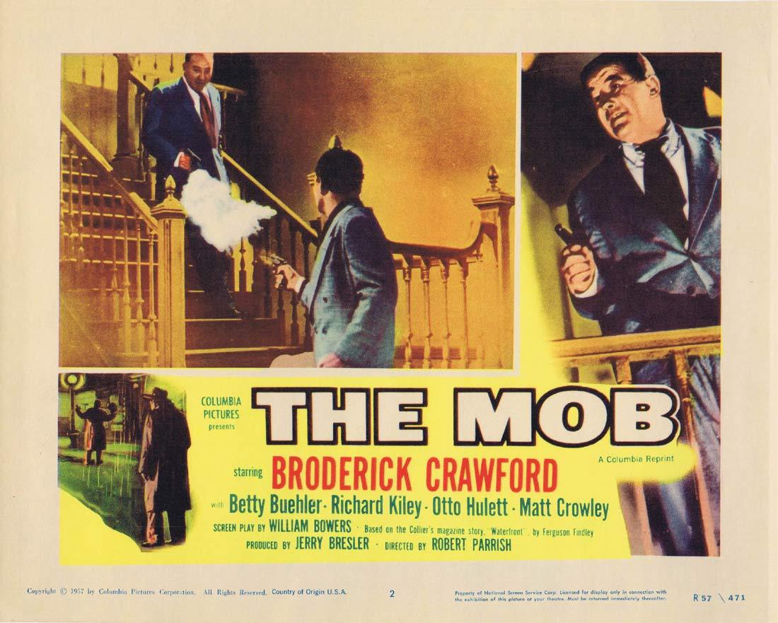 THE MOB Original Lobby Card 2 Broderick Crawford Betty Buehler