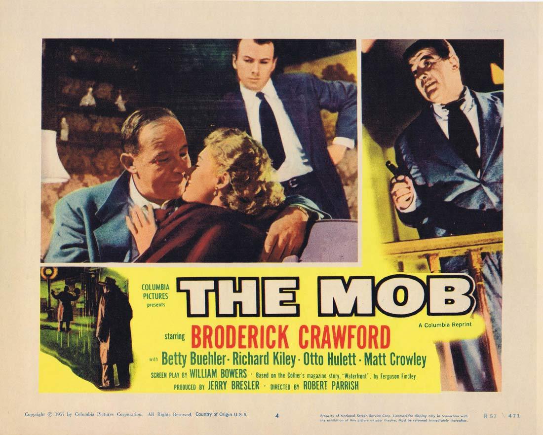THE MOB Original Lobby Card 4 Broderick Crawford Betty Buehler