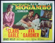 MOGAMBO '53-Grace Kelly-Clark Gable US HALF SHEET poster